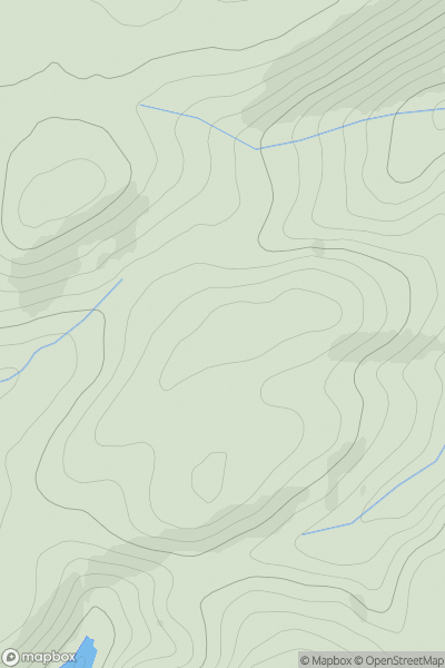 Thumbnail image for Foel Fawr East Top showing contour plot for surrounding peak