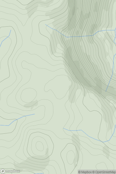 Thumbnail image for Creigiau Bwlch Hyddgen showing contour plot for surrounding peak