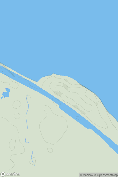 Thumbnail image for Mount Manisty showing contour plot for surrounding peak