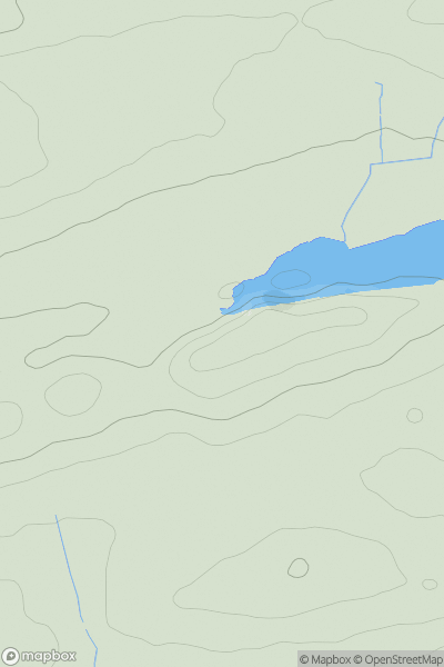 Thumbnail image for Highshield Crags showing contour plot for surrounding peak