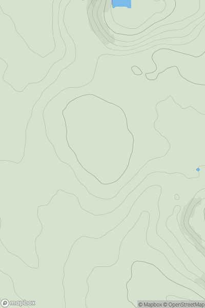 Thumbnail image for Cauldon Lowe showing contour plot for surrounding peak