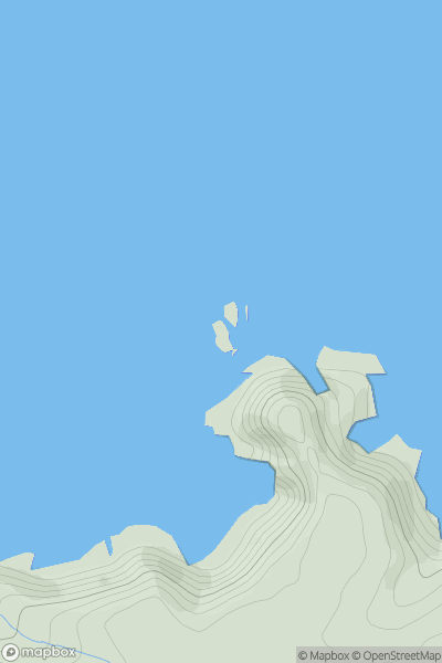 Thumbnail image for The Sisters South showing contour plot for surrounding peak