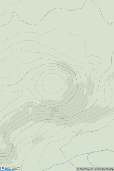 Thumbnail image for Knock Mary showing contour plot for surrounding peak