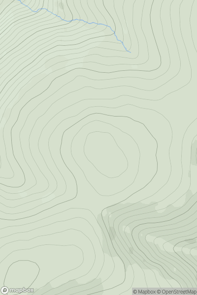Thumbnail image for Trowgrain Middle showing contour plot for surrounding peak
