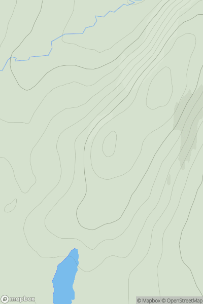 Thumbnail image for Cnoc Lon nan Eildean showing contour plot for surrounding peak