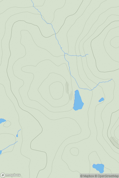 Thumbnail image for Heathwaite Hill showing contour plot for surrounding peak