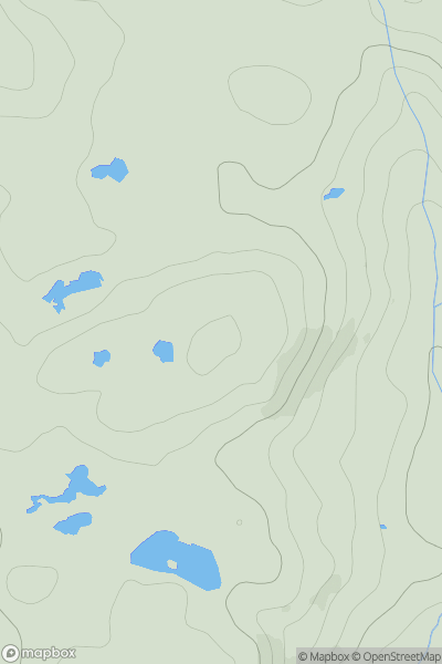 Thumbnail image for Undermillbeck Common showing contour plot for surrounding peak
