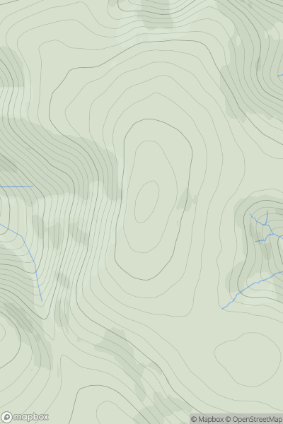 Thumbnail image for Hudderstone showing contour plot for surrounding peak