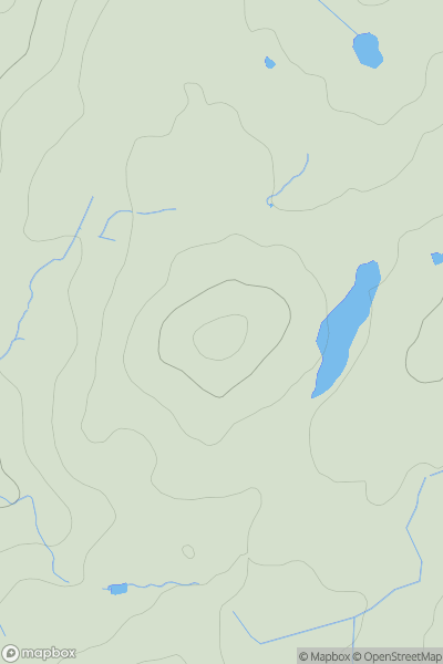 Thumbnail image for Bleasegale Hill showing contour plot for surrounding peak