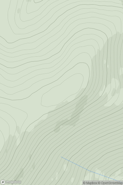Thumbnail image for Birks Hill showing contour plot for surrounding peak