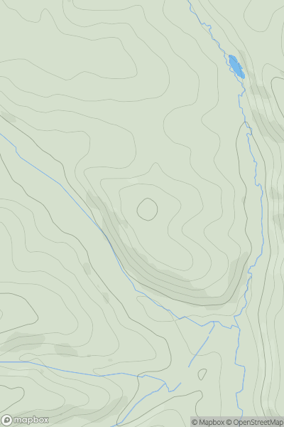 Thumbnail image for Whorley Pin Hill showing contour plot for surrounding peak