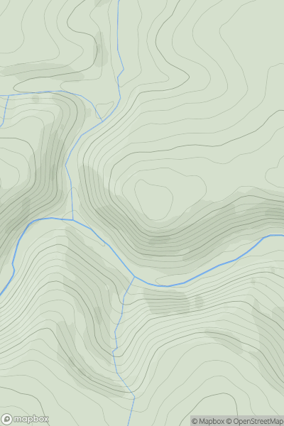 Thumbnail image for Prestonbury Castle showing contour plot for surrounding peak
