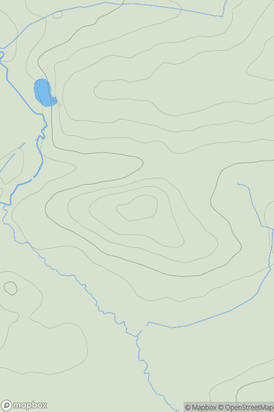 Thumbnail image for Cornbury Hill showing contour plot for surrounding peak