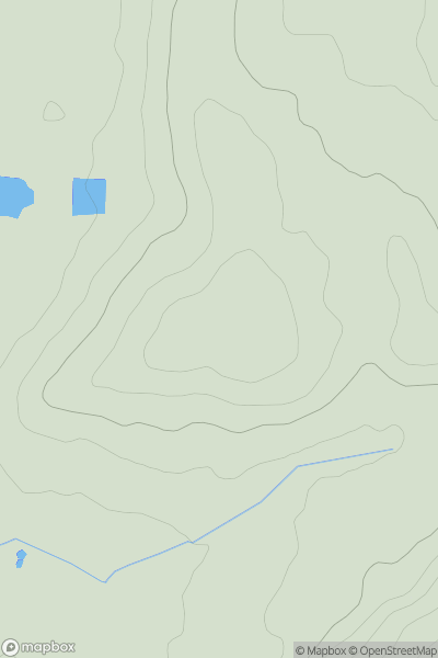 Thumbnail image for Clayton Hill showing contour plot for surrounding peak
