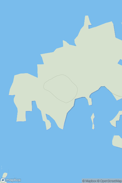 Thumbnail image for Eilean Ighe showing contour plot for surrounding peak