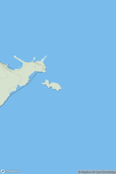 Thumbnail image for St Catherine's Island showing contour plot for surrounding peak