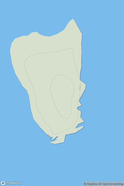 Thumbnail image for Helliar Holm showing contour plot for surrounding peak