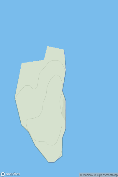 Thumbnail image for Muckle Green Holm showing contour plot for surrounding peak