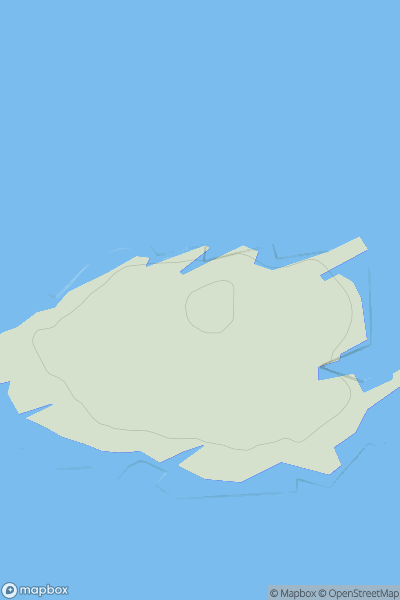 Thumbnail image for Muckle Skerry showing contour plot for surrounding peak