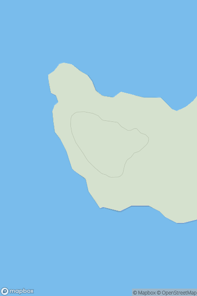 Thumbnail image for Linga Holm showing contour plot for surrounding peak