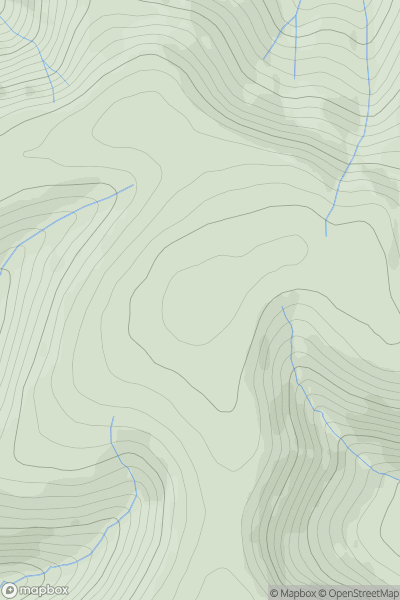 Thumbnail image for Cauldcleuch Head showing contour plot for surrounding peak