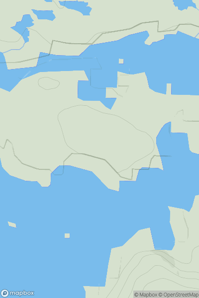 Thumbnail image for Eileanan Chearabhaigh - West showing contour plot for surrounding peak