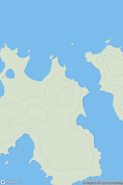 Thumbnail image for Higher Town Hill (St Agnes) showing contour plot for surrounding peak