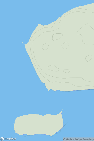 Thumbnail image for Lincoln Cliff Head (Brownsea Island) showing contour plot for surrounding peak