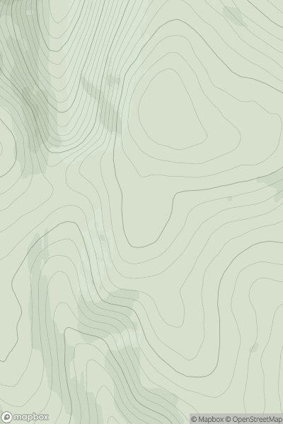 Thumbnail image for Greenside Law South Top showing contour plot for surrounding peak