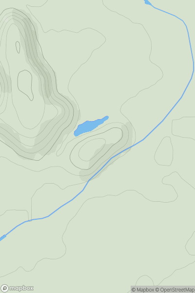 Thumbnail image for Greendykes Bing South Top showing contour plot for surrounding peak