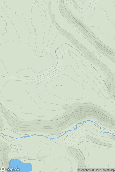 Thumbnail image for Cowlow Hill showing contour plot for surrounding peak
