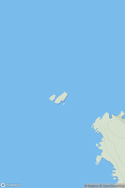 Thumbnail image for Godrevy Island showing contour plot for surrounding peak