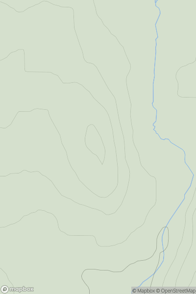 Thumbnail image for Easteryardhouse Hill showing contour plot for surrounding peak