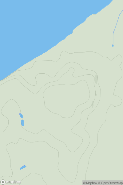Thumbnail image for Aust Hill showing contour plot for surrounding peak