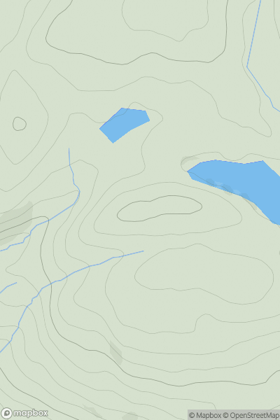 Thumbnail image for Creigarestie showing contour plot for surrounding peak