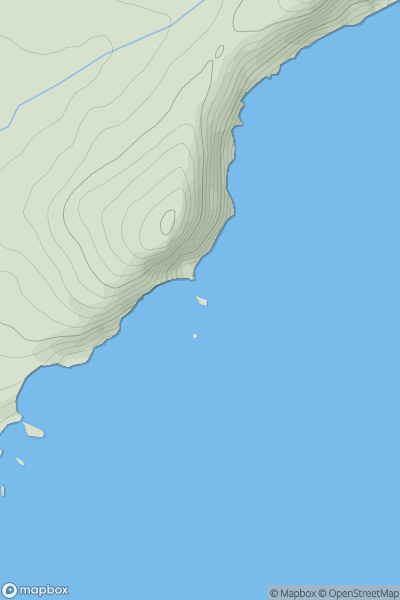 Thumbnail image for Big Picket Rock showing contour plot for surrounding peak