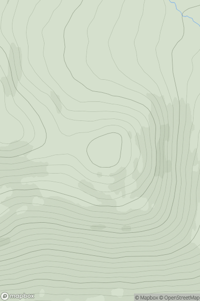 Thumbnail image for Creag Stalcair East Top showing contour plot for surrounding peak