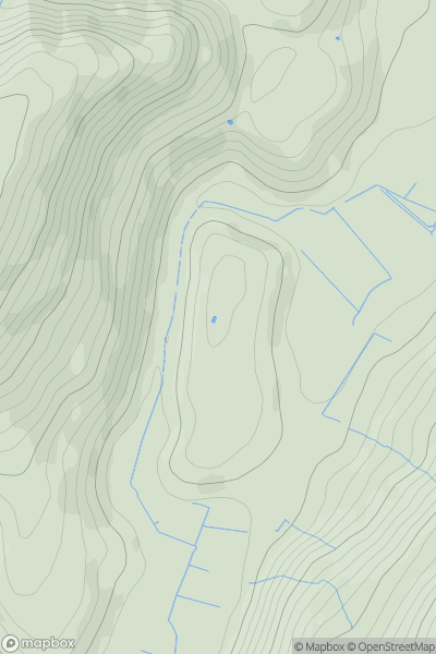 Thumbnail image for Brockhurst Wood showing contour plot for surrounding peak