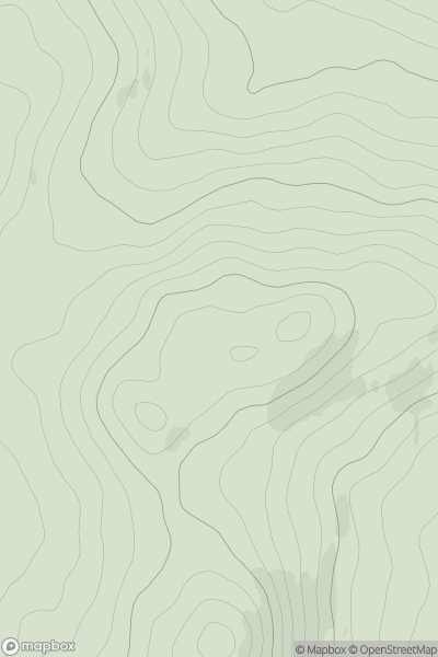 Thumbnail image for Cnoc Eirionnaich North Top showing contour plot for surrounding peak