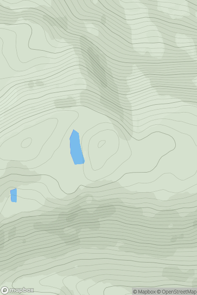 Thumbnail image for Cruach Dhubh an Ruidhe Fearna E Top showing contour plot for surrounding peak