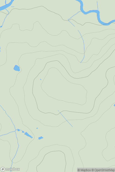 Thumbnail image for Copse Hill showing contour plot for surrounding peak