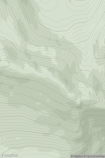 Thumbnail image for Druim Fiaclach East Top showing contour plot for surrounding peak