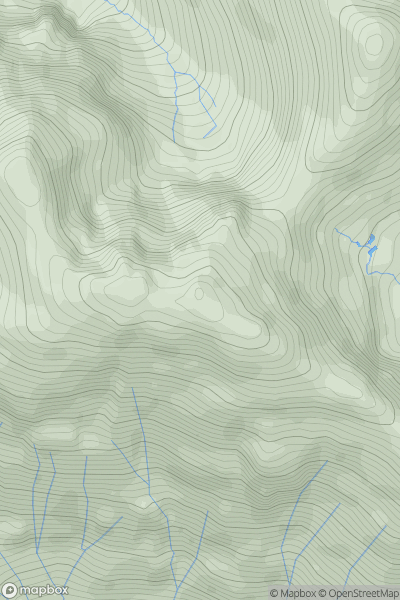 Thumbnail image for Bidean nam Bian showing contour plot for surrounding peak