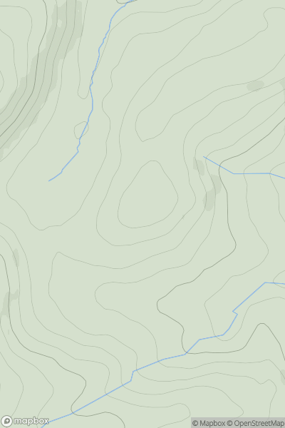 Thumbnail image for Esgair Greolen showing contour plot for surrounding peak