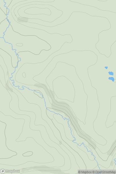 Thumbnail image for Kennerleigh Hill showing contour plot for surrounding peak