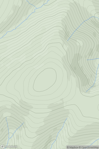 Thumbnail image for Pikethaw Hill showing contour plot for surrounding peak