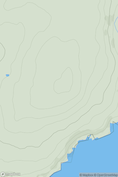 Thumbnail image for Ballafurt Hill showing contour plot for surrounding peak