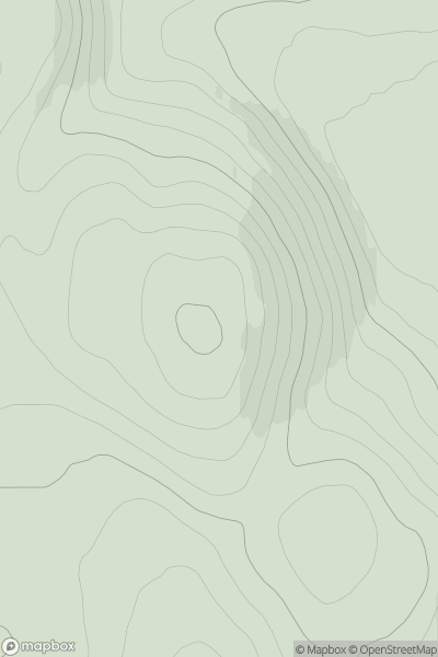 Thumbnail image for Creag Bheithe Mhor showing contour plot for surrounding peak