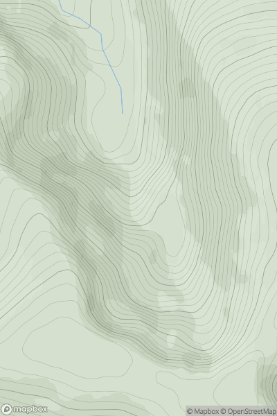 Thumbnail image for Fuar-tholl Mor showing contour plot for surrounding peak