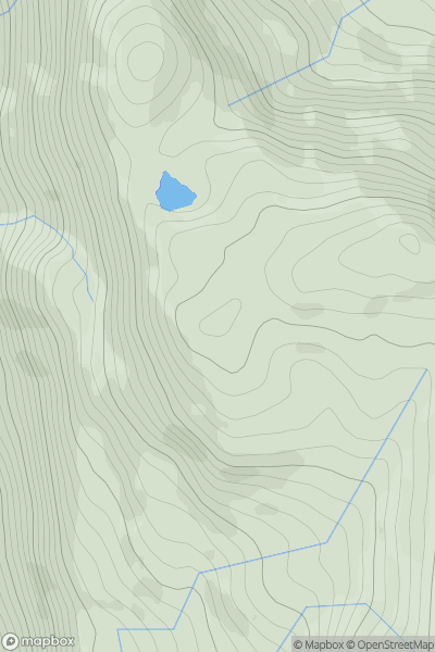 Thumbnail image for Maol an Fhithich West Top showing contour plot for surrounding peak